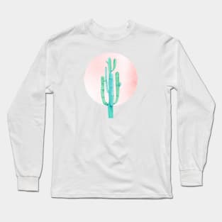 Rose Gold Cactus Sunshine Long Sleeve T-Shirt